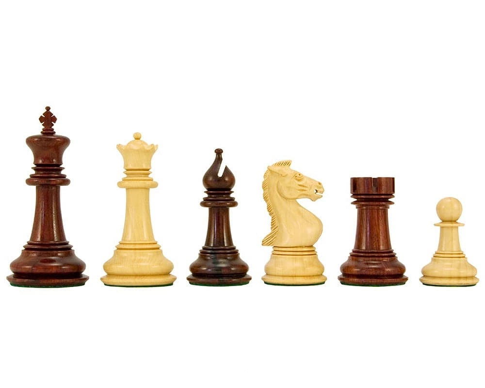 Madrid Serie Luxus-Schachfiguren aus Rosenholz 10 cm