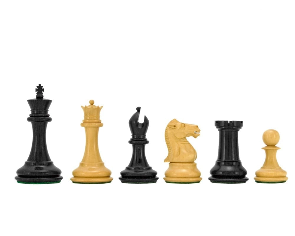 Sovereign Serie Ebenholz gebeizte Buchsbaum Schachfiguren 8 cm