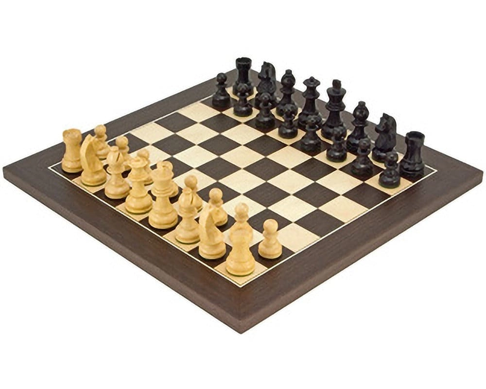 Kopf-nach-unten-Klassisches Wenge-Deluxe-Schachset