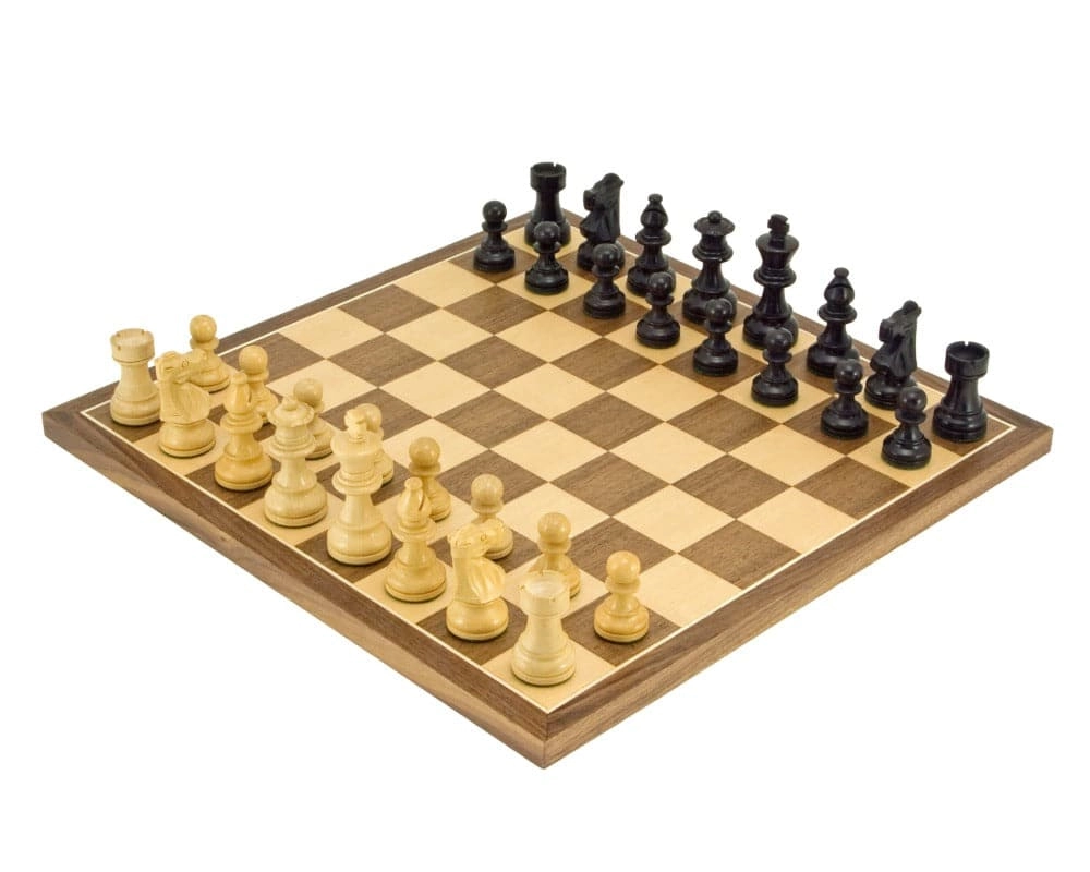 Französisches Springer Ebenholz-Klassik-Schachset