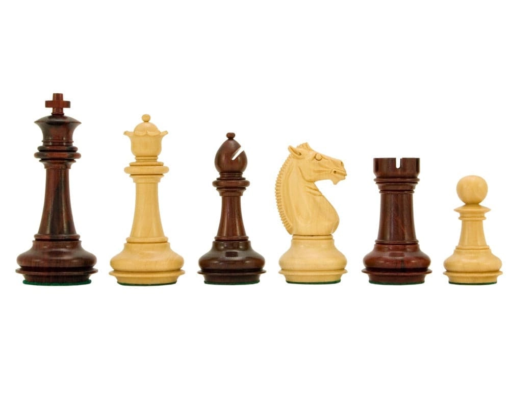 Templar-Serie Rosenholz Luxus-Schachfiguren 10 cm