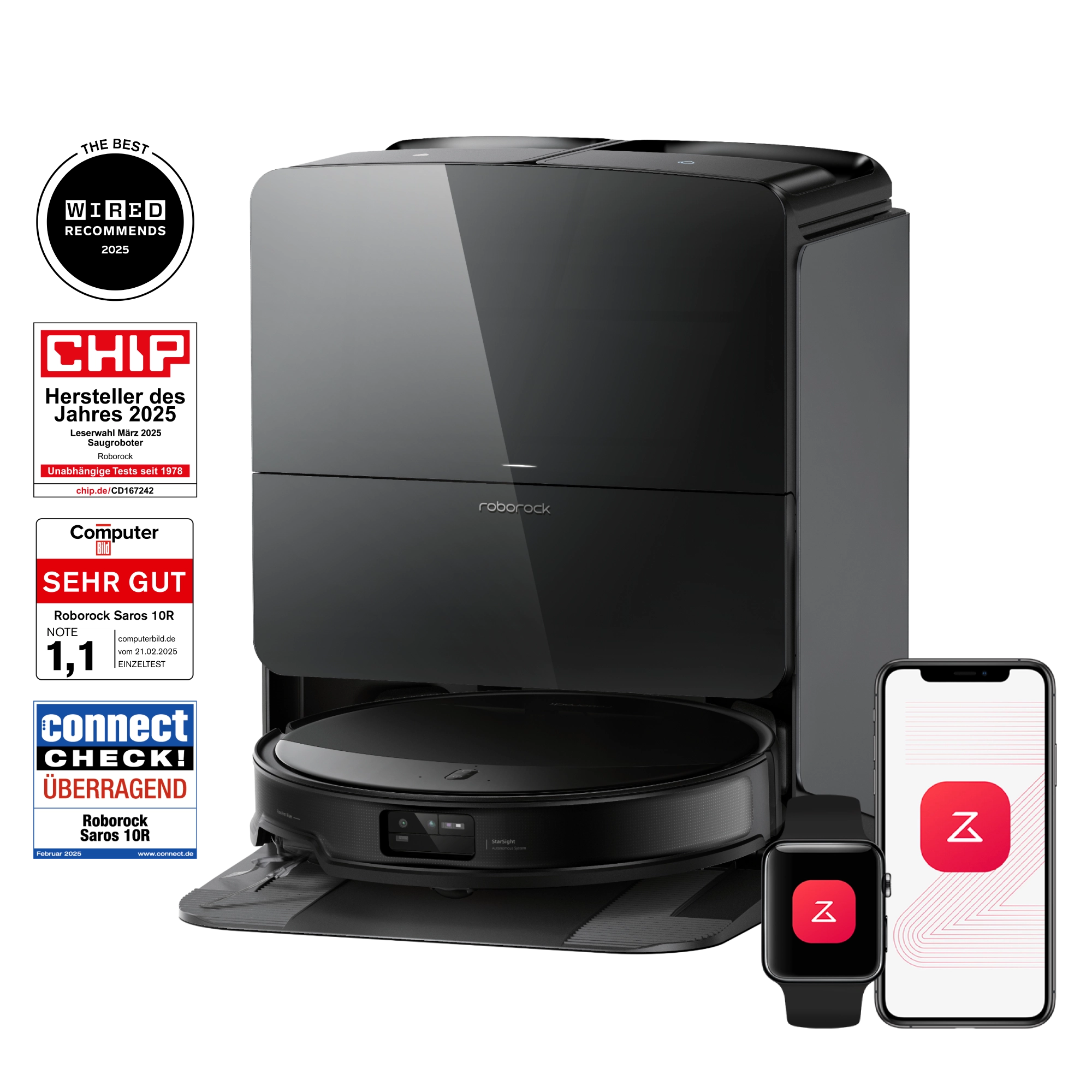 【Pre-Sale】Roborock Saros 10R Saugroboter mit Wischfunktion & abnehmbar