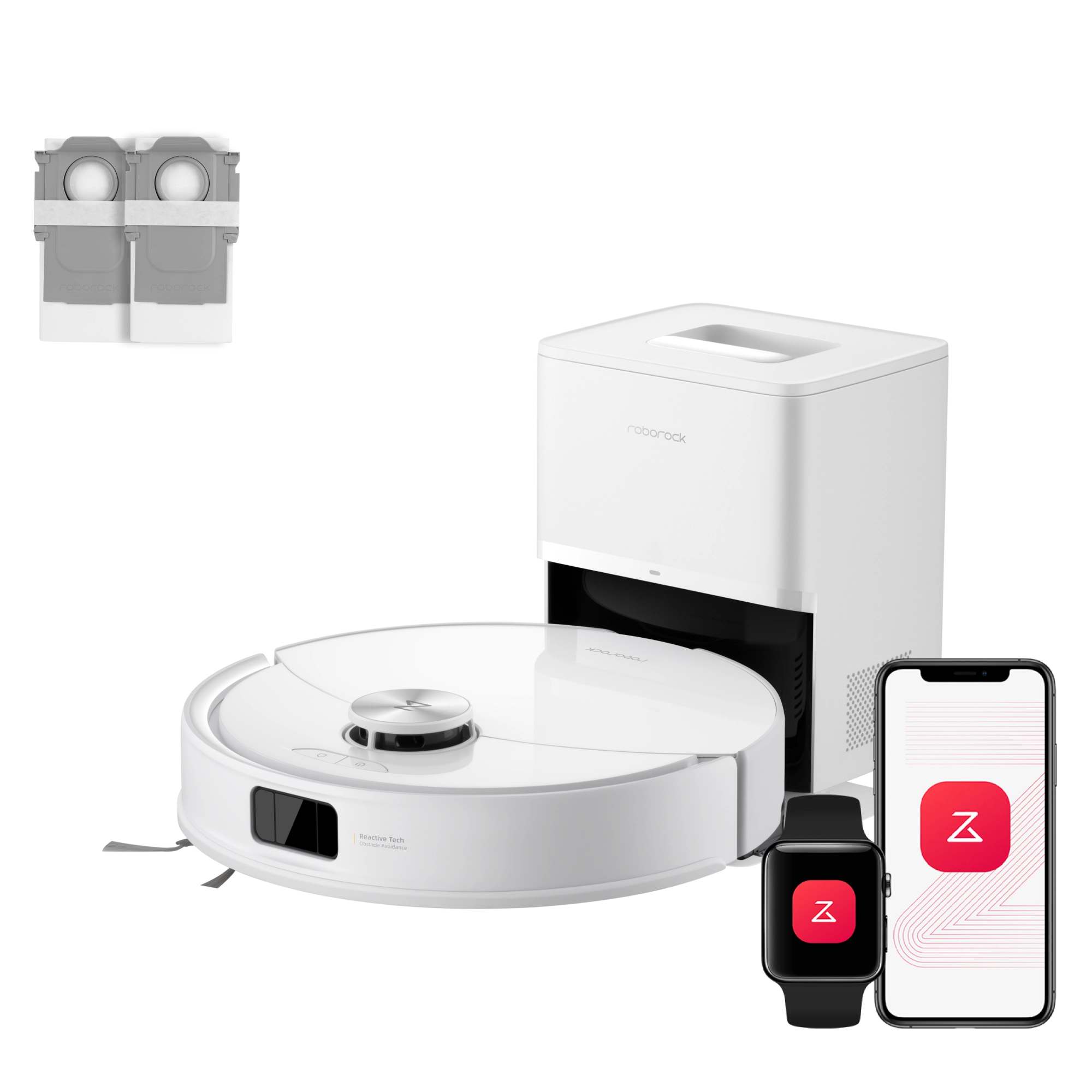 Roborock Q10 S5+ Set Saug- und Wischroboter mit Auto-Entleerungsstatio
