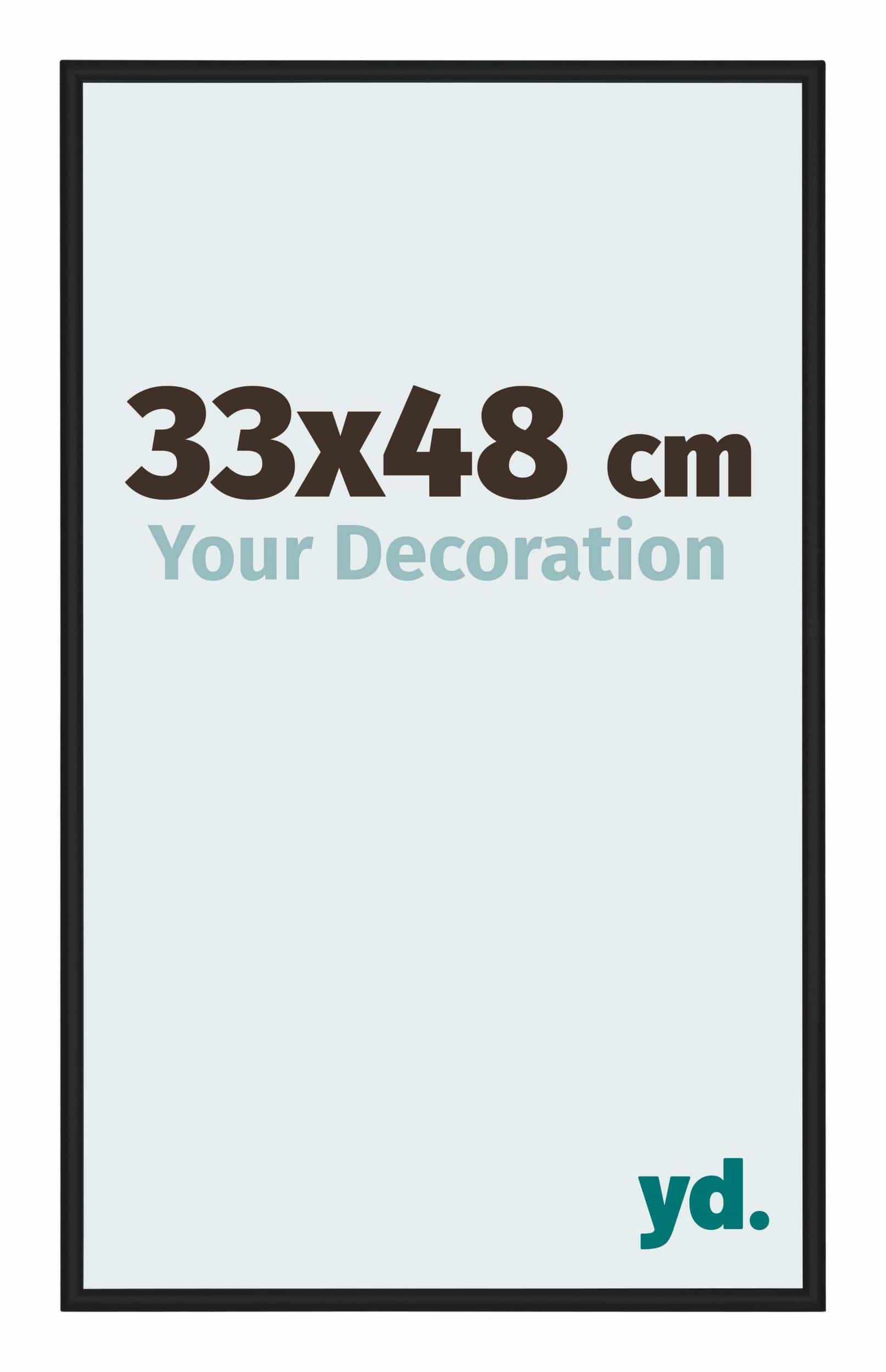 Bilderrahmen 33x48 cm - Schwarz Matt - Aluminium - New York - Aluminium - New York