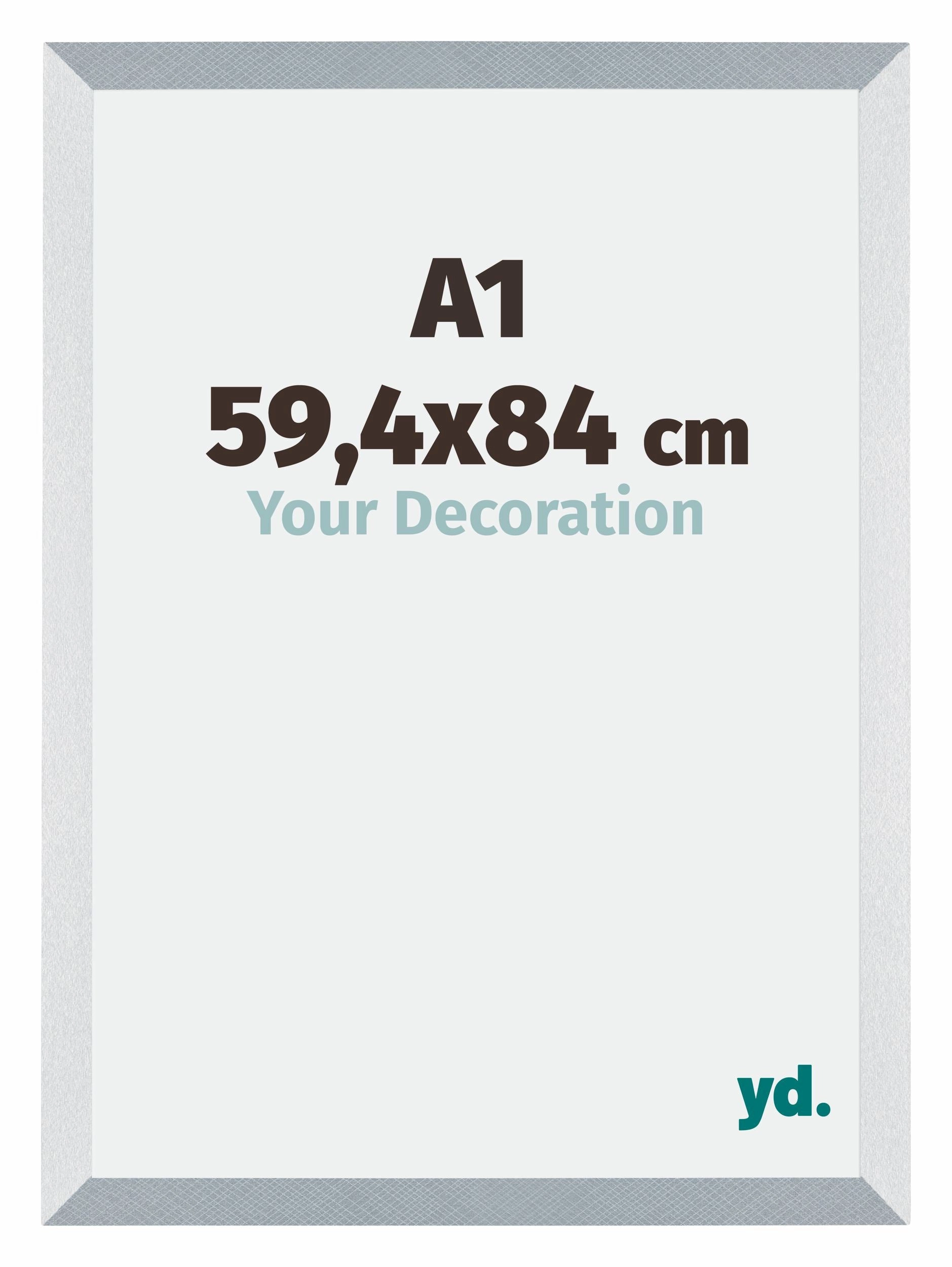 Puzzlerahmen A1 - 59,4x84 cm - Aluminium Gebürstet - MDF - Mura