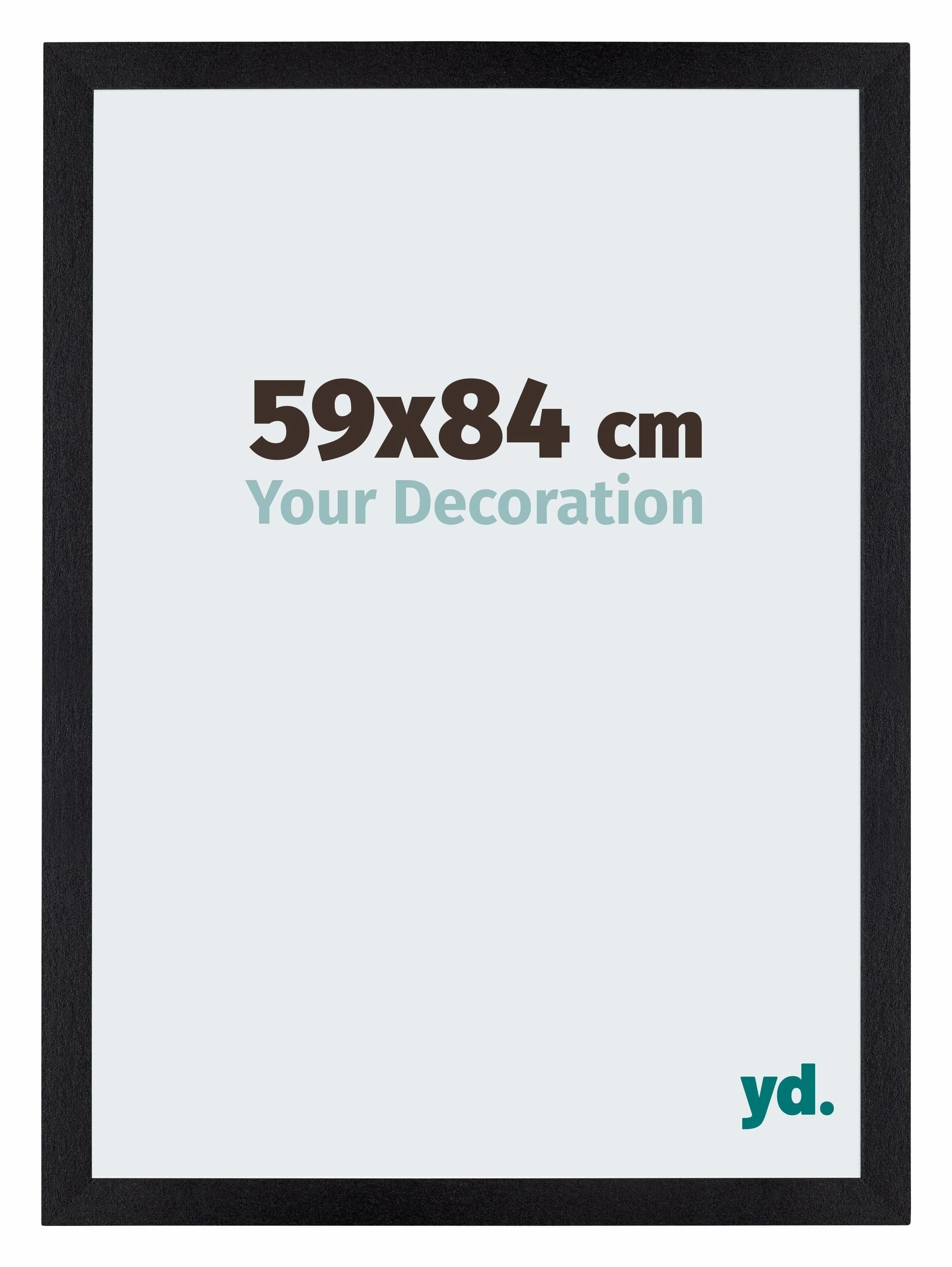 Bilderrahmen 59x84 cm - Schwarz Matt - MDF - Mura