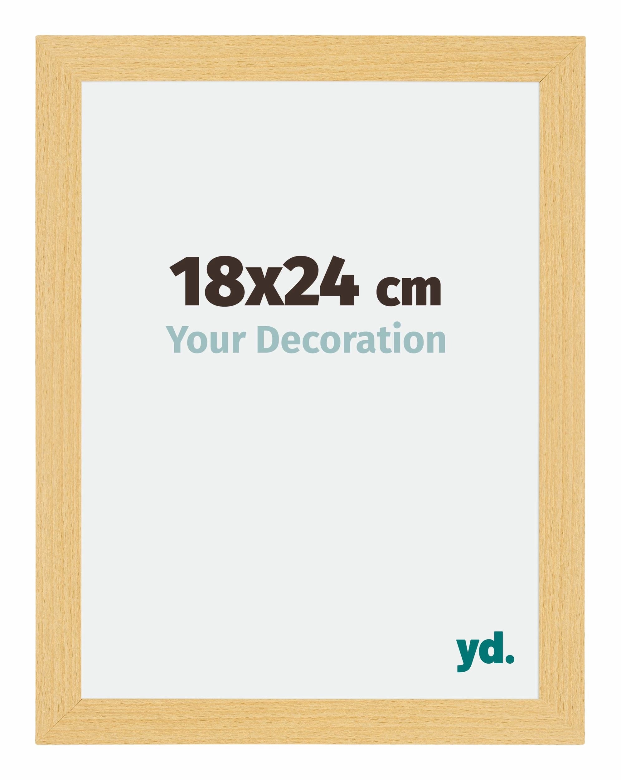 Bilderrahmen 18x24 cm - Buche Dekor - MDF - Mura