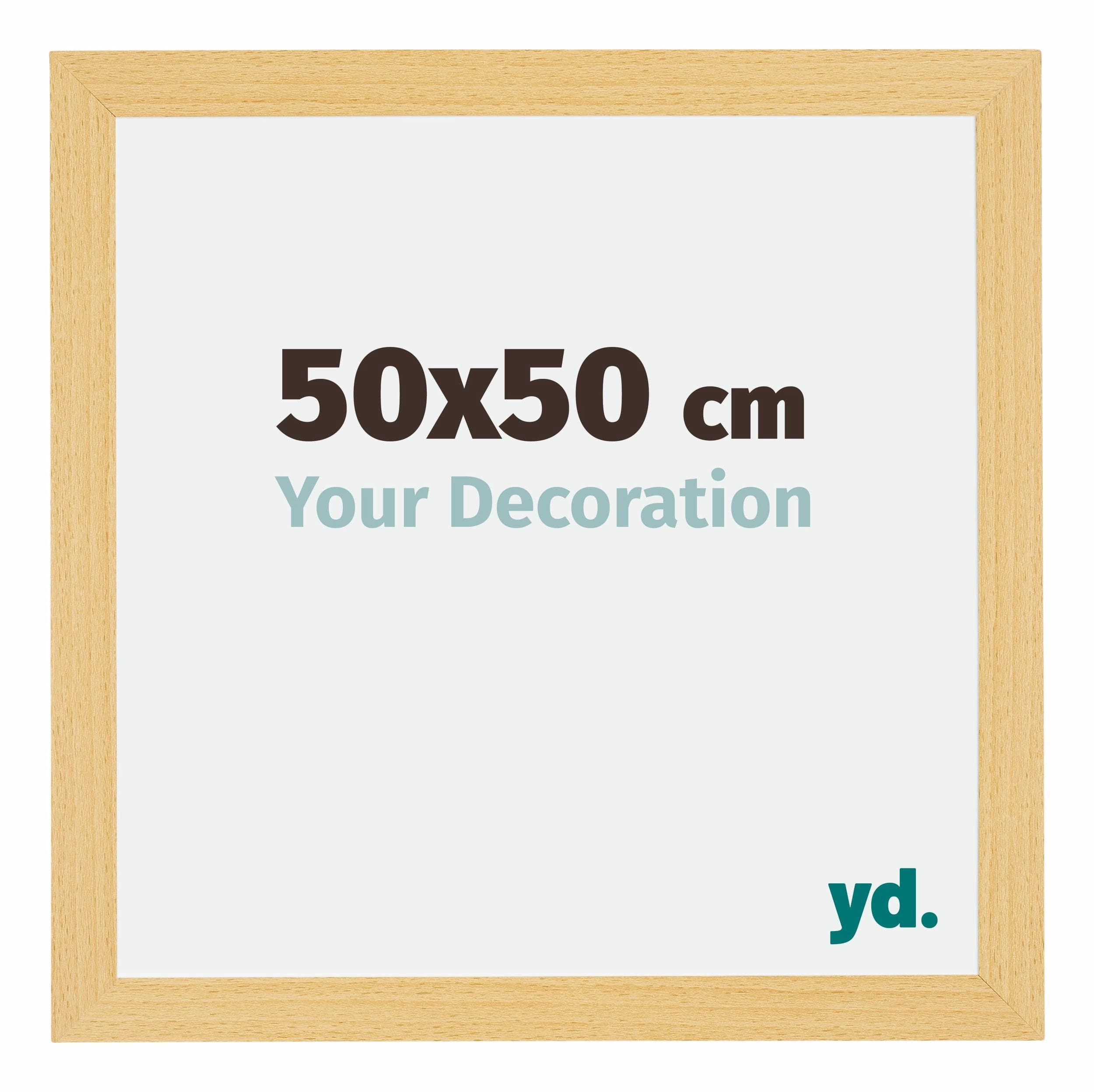 Bilderrahmen 50x50 cm - Buche Dekor - MDF - Mura