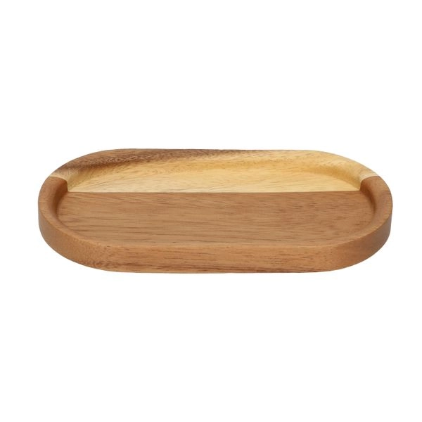 Teller, akazienholz, oval, 19 x 10 cm