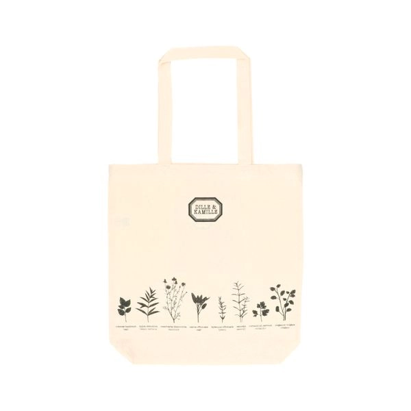 Baumwolltasche, dille & kamille, küchenkräuter