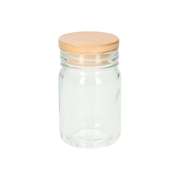 Vorratsglas mit holzdeckel, 250 ml