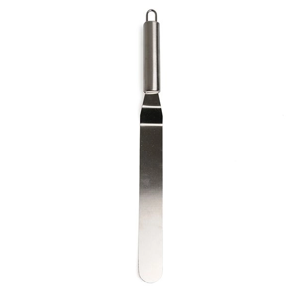 Paletten-/glasurmesser, gebogen, edelstahl, 37 cm