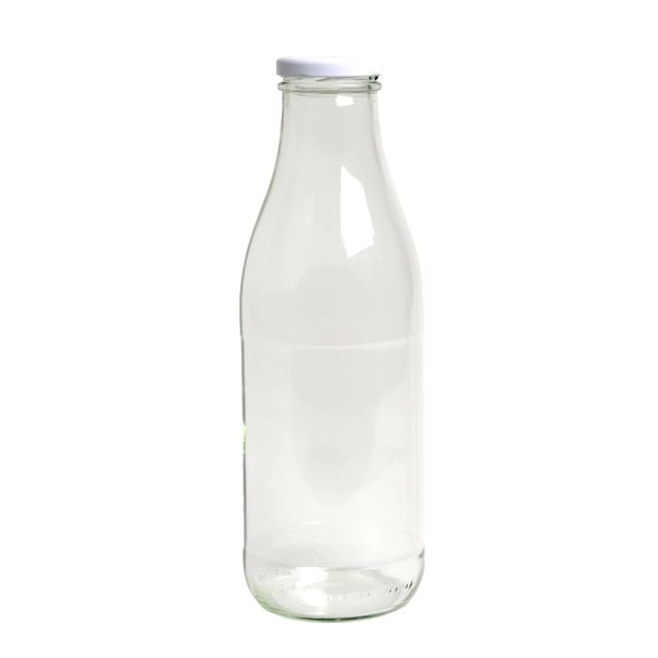 Milchflasche aus glas, 1l