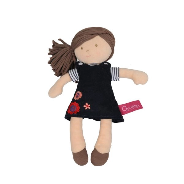 Puppe, blaues kleid, 32 cm