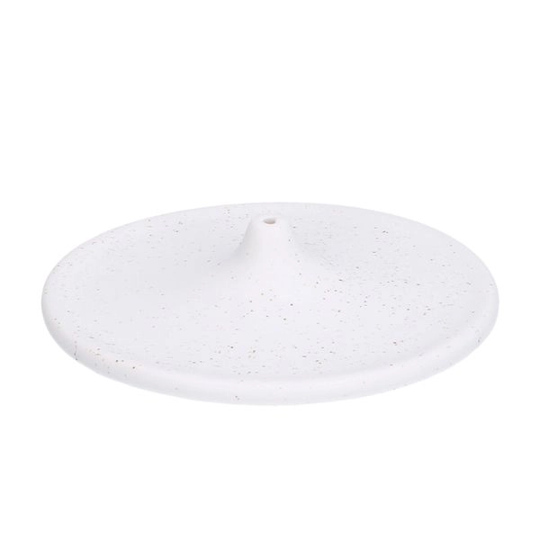Räucherstäbchenhalter, keramik, weiß, gesprenkelt, ø 10 cm