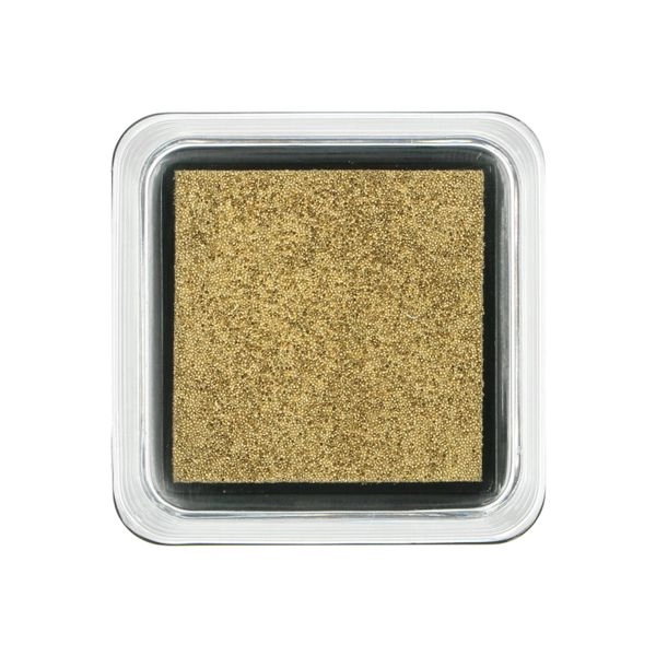 Stempelkissen, gold, 5 x 5 cm