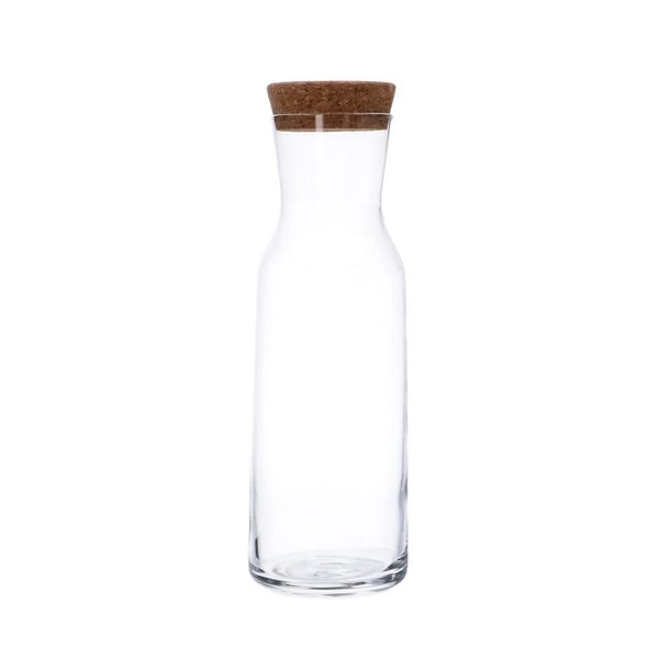 Karaffe mit korken, glas, 1 l