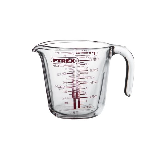 Messbecher pyrex, glas, 0,5 l