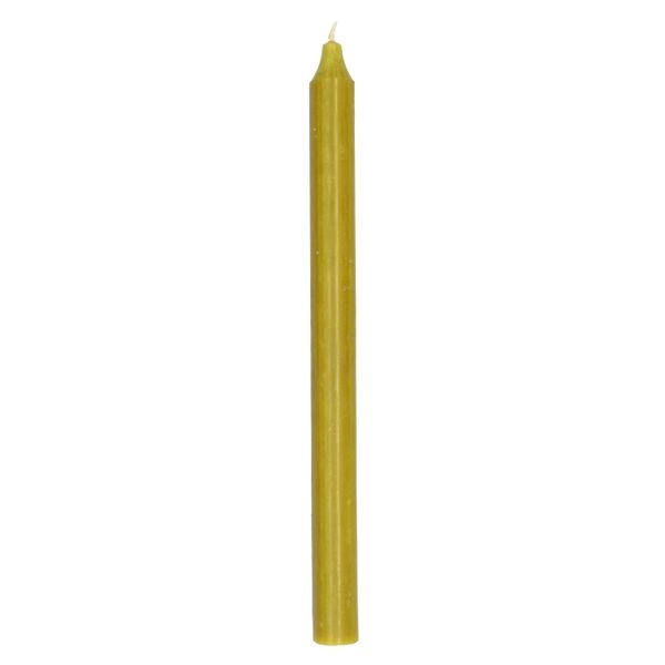 Tafelkerze, olivgrün, 27 cm