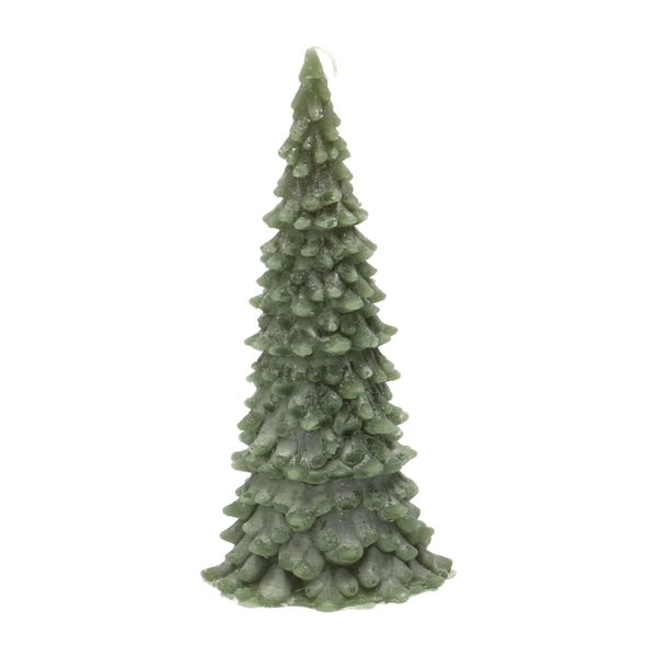 Kerze tannenbaum, dunkelgrün, 22 cm