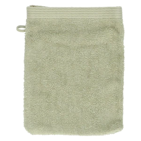 Waschlappen, recycelte baumwolle, hellgrün, 15 x 21 cm