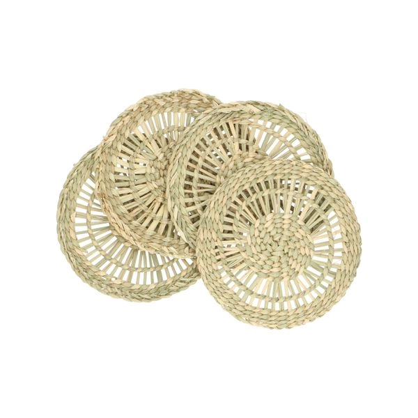 Untersetzer rund, seegras, ø 11 cm, 4er-set