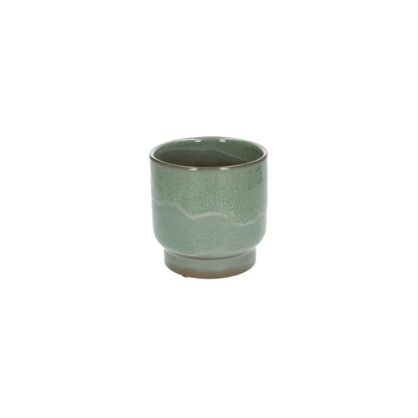 Übertopf 'mara', steingut, grün ø 13 cm