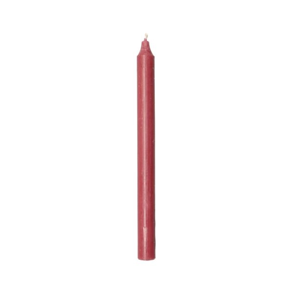 Tafelkerze, himbeerrot, 27 cm