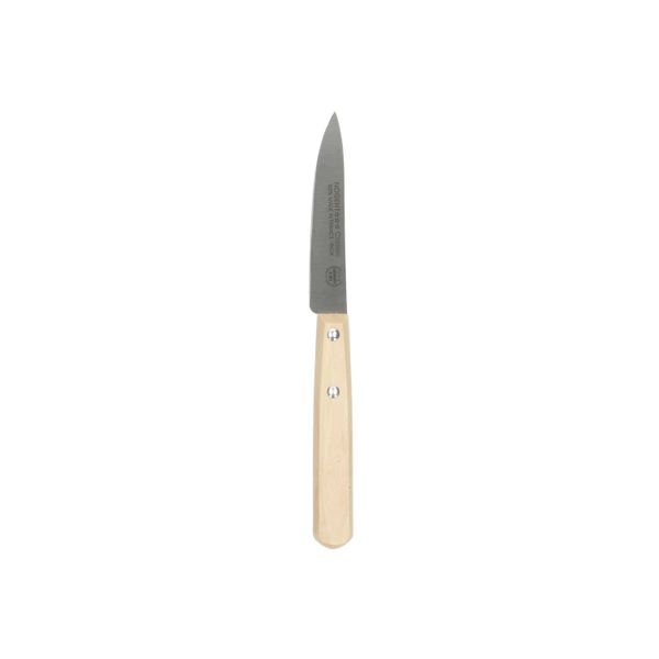 Schälmesser spitz, nogent, griff aus buchenholz, 19 cm