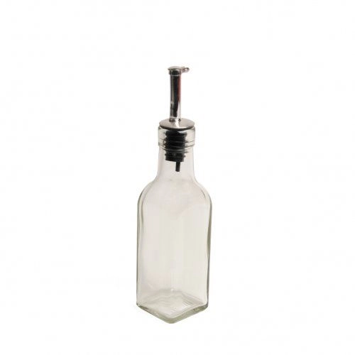 Öl- und essigflasche, glas, quadratisch, 175 ml