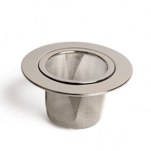 Teesieb mit breitem rand, rostfreier stahl