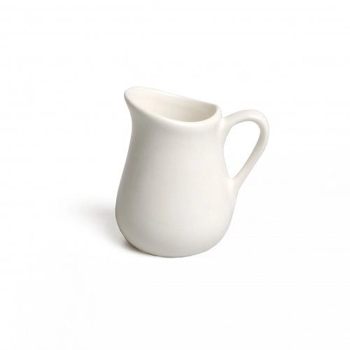 Milchkännchen, mini, weißes porzellan, höhe 7 cm