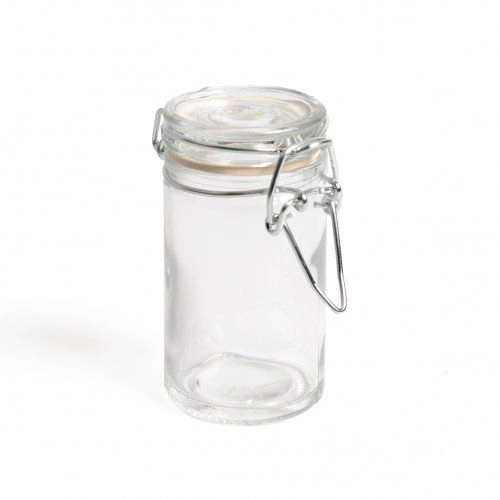 Glas mit bügelverschluss, rund, 90 ml
