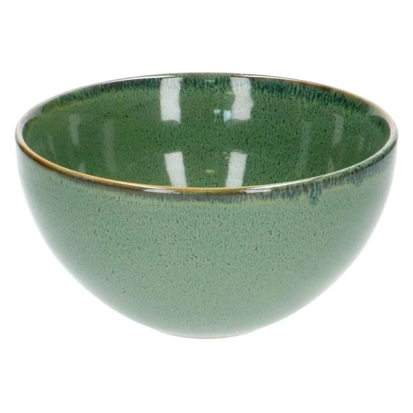 Schale, reactive glasur, steingut, grün, ø 18 cm