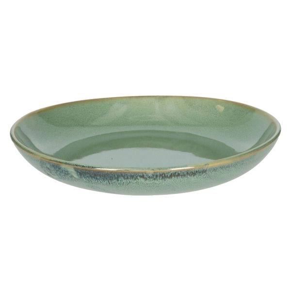 Schale, reactive glasur, steingut, grün, ø 31 cm