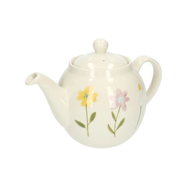 Teekanne, steingut, wildblumen, 1,3 l