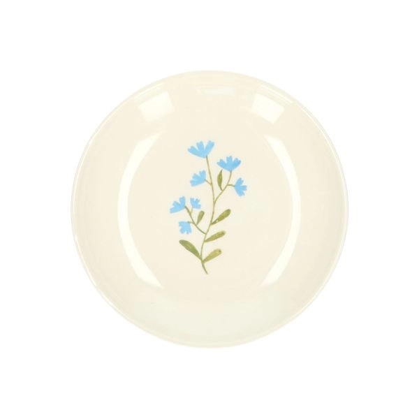 Kuchenteller, steingut, blaue blume, ø 16 cm