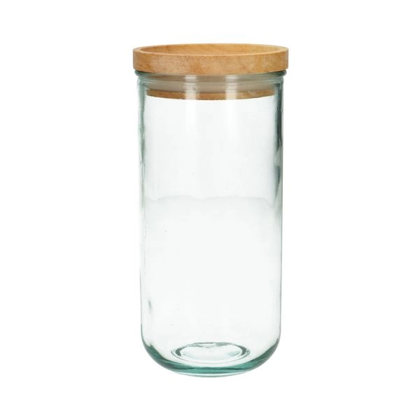 Vorratsglas mit bambusdeckel, recycelt , 820 ml