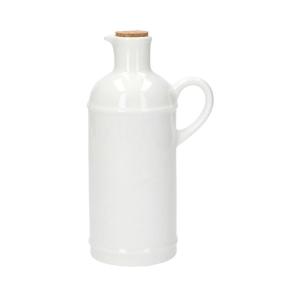 Flasche mit korken und griff, porzellan, ø7 x 18 cm