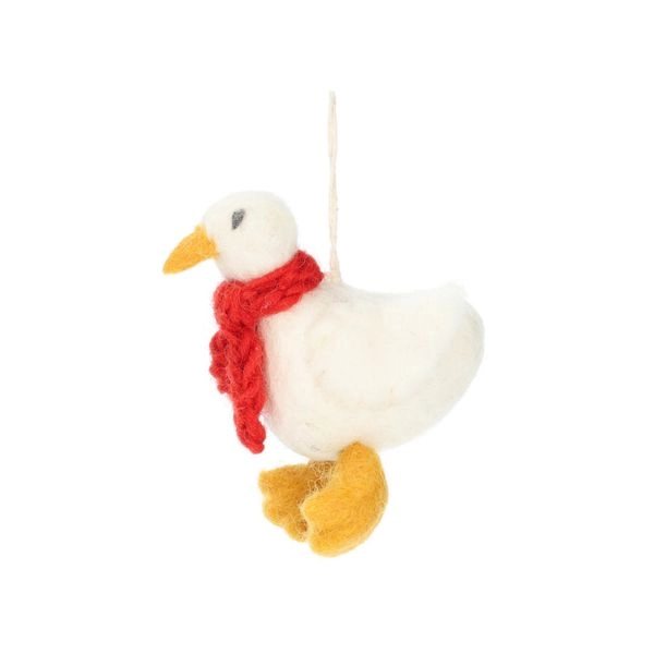 Weihnachtsanhänger gans, filz