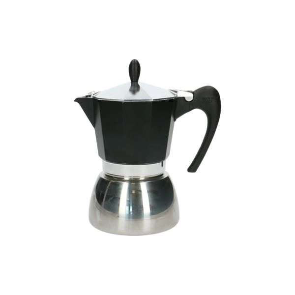 Espressokocher, 6 tassen, aluminium, rostfreier stahl