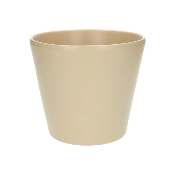 Übertopf, steingut, kieselgrau, ø17,5 cm