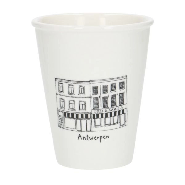Giebel-becher, antwerpen vleminckstraat, porzellan, 200 ml