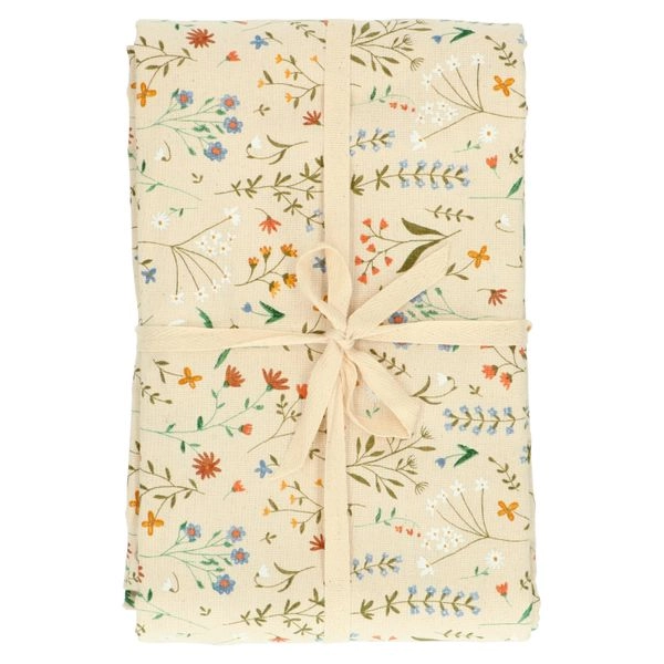 Tischdecke, bio-baumwolle (gots), feldblumen, 145 x 250 cm