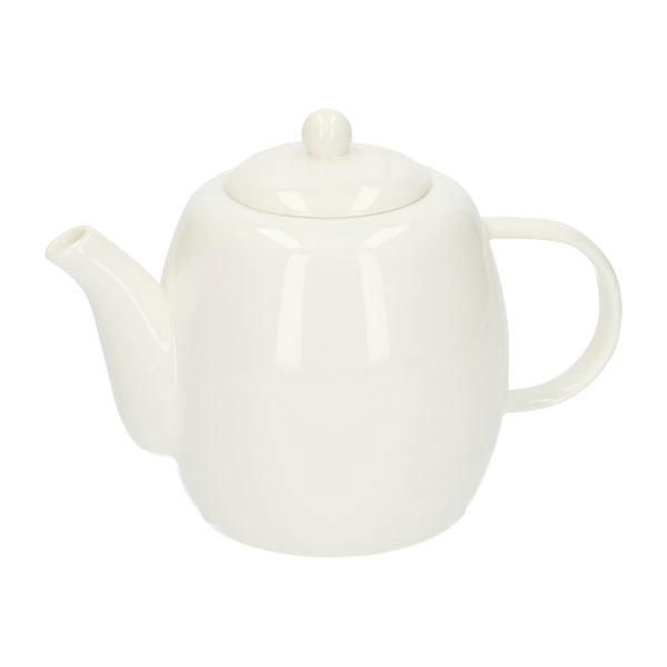 Teekanne, organisch, porzellan, weiß, 1,2 liter