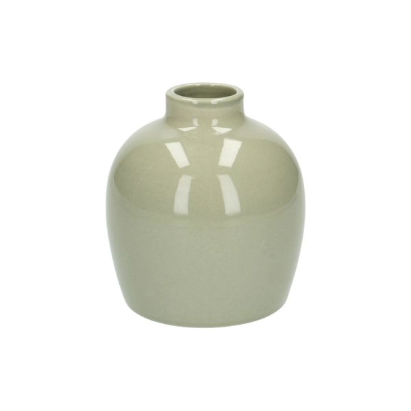 Vase, porzellan, hellgrün, 10 x 11 cm