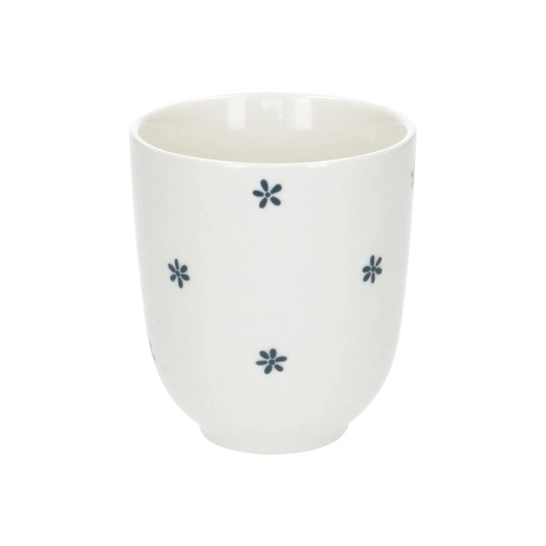 Becher mit kleinen blumen, organisch, porzellan, ø 7,6 cm