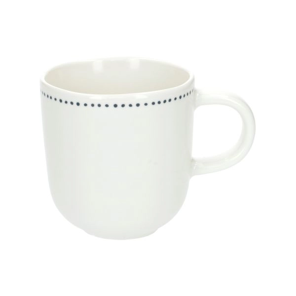 Teebecher mit blauen tupfen, organisch, porzellan, ø 9 cm