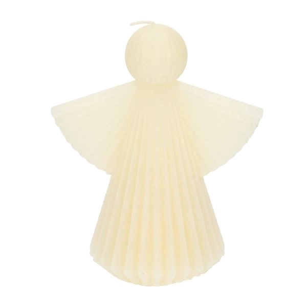 Kerze engel, offwhite, groß, 17 cm