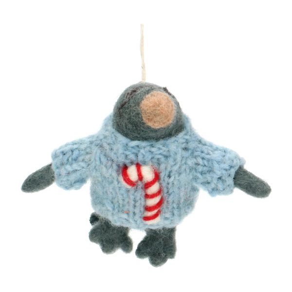 Weihnachtsbaumanhänger maulwurf, filz, ca. 7 cm